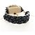 FENDI Nano Bucket Charm Hand Pouch Charm Raffia 2way Beige Gold Auth 207075M - Jerrillo - vista 7