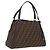 FENDI Zucca Canvas Shoulder Bag Black Brown Auth 212096SAV - Jerrillo
