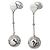 Boucles d'oreilles Gucci GG Studs en or blanc 18K - vue 2