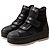 Sneakers platform Marni in pelle e camoscio nero