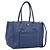 PRADA Vitterodino Tote Bag Leder 2way Blau Silber Auth BA16335V - Jerrillo