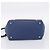 PRADA Vitterodino Tote Bag Leder 2way Blau Silber Auth BA16335V - Jerrillo - Ansicht 5