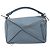 LOEWE Puzzle Bag Handtasche Leder 2way Hellblau Silber Auth 210776M - Jerrillo