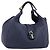 LOEWE Karie Shoulder Bag Leather Navy Gold Auth 209899V - Jerrillo