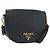 PRADA Shoulder Bag Vittero Dino Leather 2way Black Gold Auth 208279V - Jerrillo