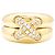Anello Chaumet "Liens" in oro giallo e diamanti.