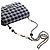 Borsa a Tracolla Chanel Mini Square Tweed Coco Heart Chain Flap Nera - vista 15