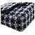 Borsa a Tracolla Chanel Mini Square Tweed Coco Heart Chain Flap Nera - vista 8