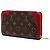 Carteira Longa Louis Vuitton Monogram Retiro Zippy Wallet Vermelha - vista 3