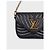 Bolsa Crossbody Louis Vuitton New Wave Multi Pochette em couro preto, seminova - vista 6