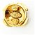 Orecchini a clip Chanel placcati in oro con strass - vista 4
