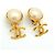 Orecchini a clip Chanel placcati in oro con perle sintetiche - vista 2