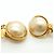 Orecchini a clip Chanel placcati in oro con perle sintetiche - vista 6