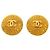Pendientes de clip Chanel Gold