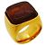 Anello a fascia Chanel placcato oro