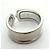 Anello largo Cartier C2 in oro bianco 18K - vista 12
