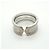 Anello largo Cartier C2 in oro bianco 18K - vista 3