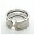 Anello largo Cartier C2 in oro bianco 18K - vista 4