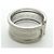 Anello largo Cartier C2 in oro bianco 18K - vista 5