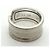 Anello largo Cartier C2 in oro bianco 18K - vista 6