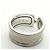 Anello largo Cartier C2 in oro bianco 18K - vista 7
