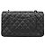 Borsa a tracolla Chanel Matelassé in pelle nera - vista 13