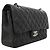 Borsa a tracolla Chanel Matelassé in pelle nera - vista 2