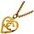 Collana Chanel placcata in oro con motivo a cuore