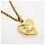 Collana Chanel placcata in oro con motivo a cuore - vista 2