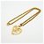 Collana Chanel placcata in oro con motivo a cuore - vista 3