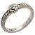 Chanel Camélia Bandring aus Platin mit Diamant