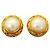 Orecchini a cerchio placcati oro Chanel