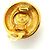 Orecchini a cerchio placcati oro Chanel - vista 4