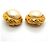 Orecchini a cerchio placcati oro Chanel - vista 6