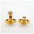 Boucles d'oreilles clips Chanel plaquées or avec logo Coco - vue 3