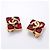 Pendientes de clip Chanel Oro y Rojo - vista 2