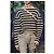 Christian Dior Gestreifter Kaschmir-Leinen Pullover - Beige/Schwarz - Ansicht 2