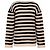 Christian Dior Gestreifter Kaschmir-Leinen Pullover - Beige/Schwarz - Ansicht 4