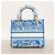 Sac à main Christian Dior Lady D-Light en toile - vue 8
