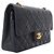 Borsa a tracolla Chanel Matelassé in pelle d'agnello blu navy - vista 2