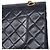 Borsa a tracolla Chanel Matelassé in pelle d'agnello blu navy - vista 8