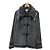 Cappotto in pelle e pelliccia di coniglio Lanvin