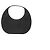 Anine Bing Borsa Lune in pelle nera - vista 2