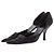 Prada Glänzende schwarze Pumps