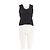 Rouje Black Cotton Sleeveless Top with Lace