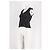 Rouje Black Cotton Sleeveless Top with Lace - view 4