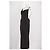 Vestido maxi negro Hugo Boss con cuello drapeado - vista 4