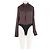 Autre Marque Top CEKETTE de algodón marrón con cuello alto plisado