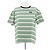 Camiseta de rayas verde Miu Miu de algodón