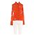 Camisa Ganni Floral Laranja Slim Fit